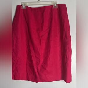 Vintage Lord and Taylor 100% Linen fully lined Skirt Sz 14